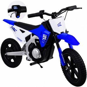 Elektrinis motociklas vaikams HONDA 24V 250W greitis iki 22 km/h (Mėlynas)